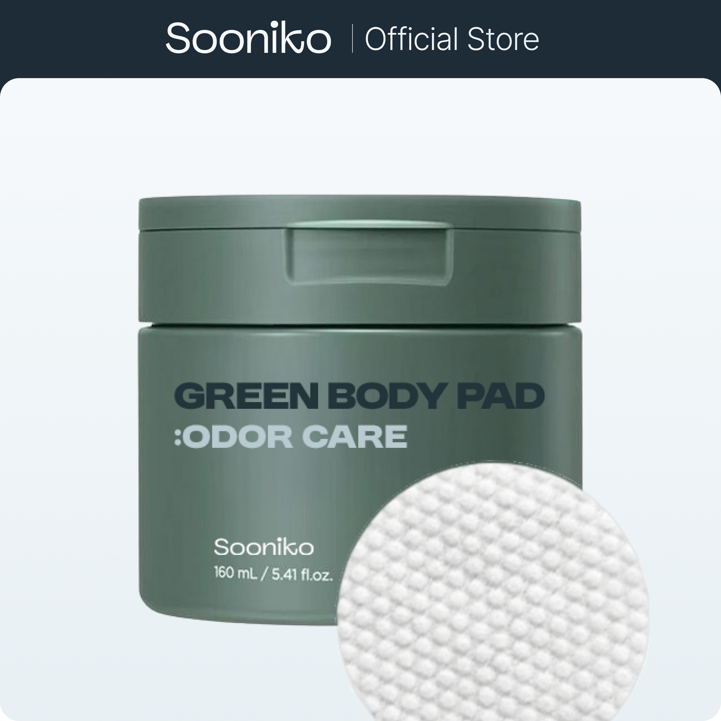 Green Detox Body Pads : Anti-Odor & Bacteria Control - Cleanse & Fresh Wipe (60 Pads)